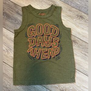 Cat & Jack Kids Olive Green Muscle Tank Top size 4T